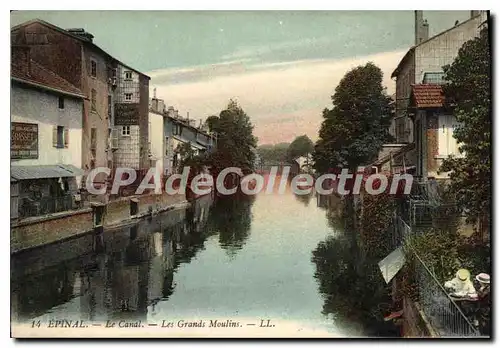 Ansichtskarte AK Epinal Le Canal Les Grands Moulins