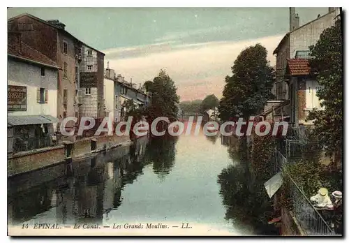 Cartes postales Epinal Le Canal Les Grands Moulins