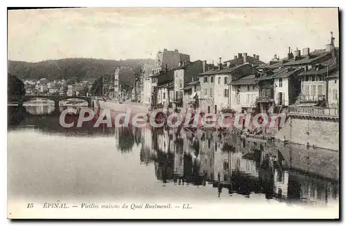 Cartes postales Epinal Vieilles maisons du Quai Rualmenil