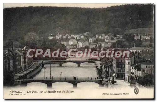 Ansichtskarte AK Epinal Les Ponts la Moselle vus du Ballon