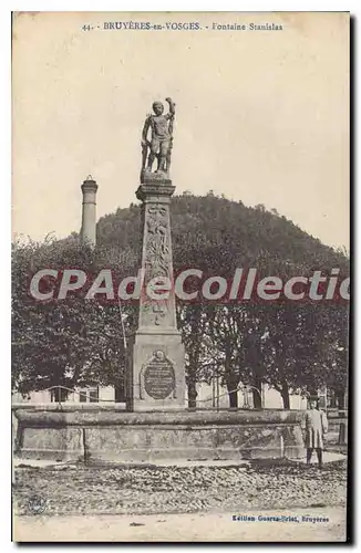 Cartes postales Bruyeres en Vosges Fontaine Stanislas