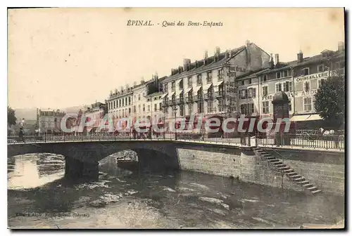 Ansichtskarte AK Epinal Quai des Bons Enfants