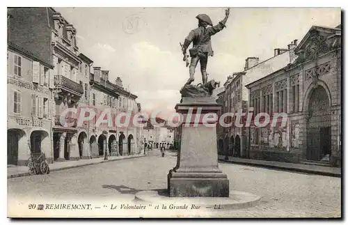 Cartes postales Remiremont  Le Volontaire et la Grande Rue