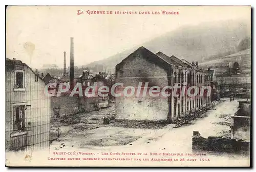Cartes postales La Guerre de 1914 1915 dans les Vosges