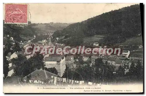 Cartes postales Plombieres les Bains Vue generale prise a L'Ouest