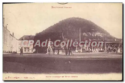 Cartes postales Bruyeres Vosges Place Stanislas et Mont Avison