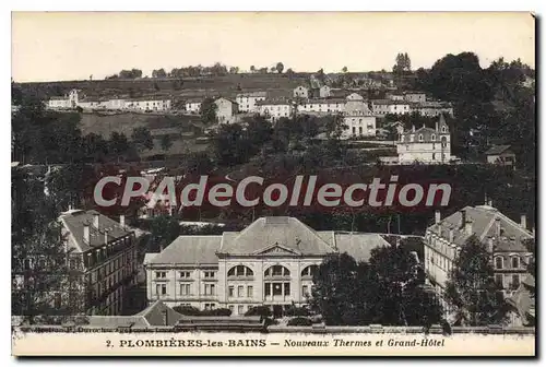 Cartes postales Plombieres les Bains Nouveaux Thermes et Grand hotel
