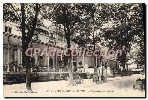Cartes postales Plombieres les Bains Prominade et Casino