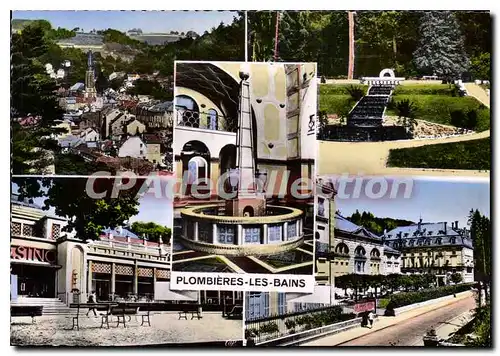 Cartes postales moderne Plombieres Les Bains Vue generale Jardin