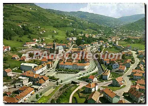 Moderne Karte La Bresse Vosges Vue aerienne