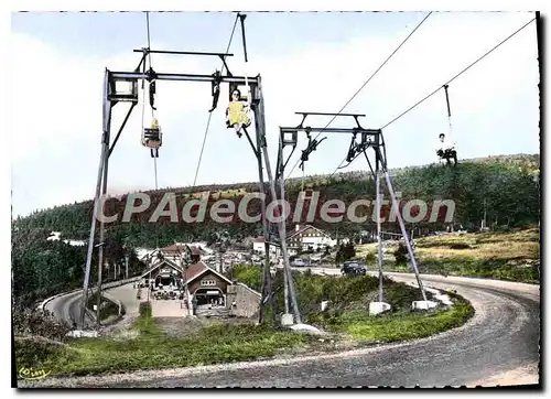 Cartes postales moderne Col de La Schlucht Vosges La station et le Tele Siege