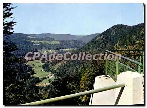 Moderne Karte Gerardmer Route de La Schlucht Vue sur la vallee des Lacs