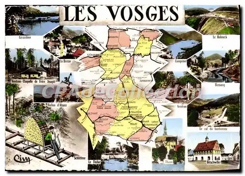 Cartes postales moderne Les Vosges Gerardmer La Bresse Ballon d Alsace Le Thillot Thannn Bussang