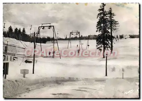 Cartes postales moderne Environs de Gerardmer Le Col de la Schlucht et ses teleskis en hiver