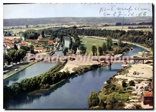 Moderne Karte Charmes Vosges Vue aerienne