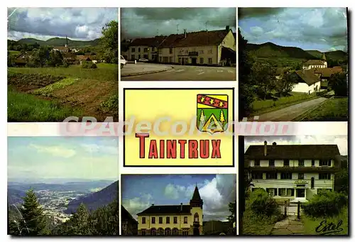 Cartes postales moderne Taintrux Vosges Le village et l'eglise