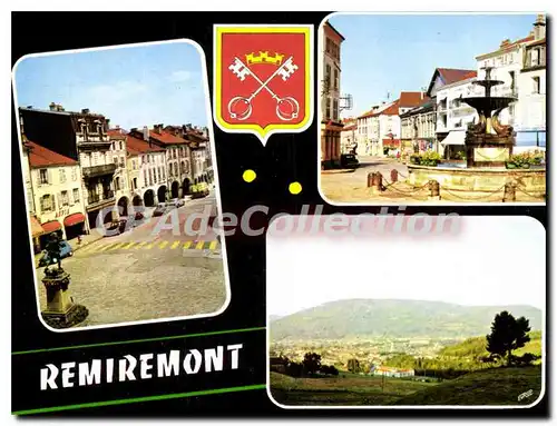 Cartes postales moderne Remiremont Vosges La Grande Rue La Place de la Courtine Vue generale