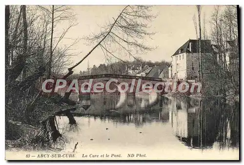 Cartes postales Arcy sur Cure La Cure et le Pont