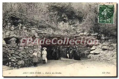 Cartes postales Arcy sur Cure Entree des Grottes