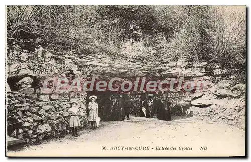 Cartes postales Arcy sur Cure Entree des Grottes