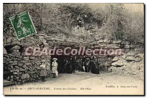Cartes postales Arcy sur Cure Entree des Grottes