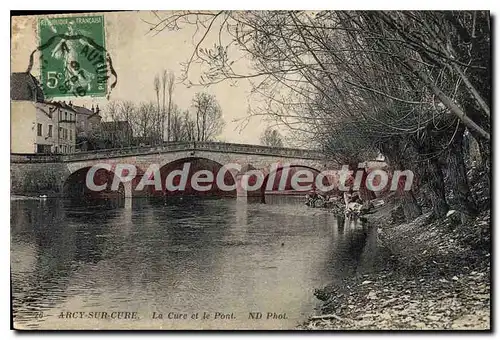 Cartes postales Arcy sur Cure La Cure et le Pont