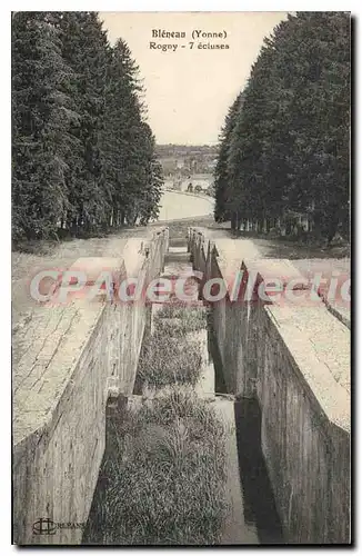 Cartes postales Bleneau Yonne Rogny 7 ecluses