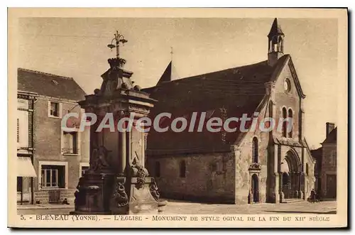 Ansichtskarte AK Bleneau Yonne L'Eglise Monument de style ogival de la fin du XII siecle