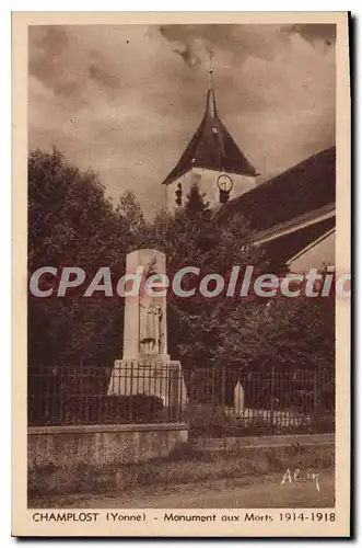 Ansichtskarte AK Champlost Yonne monument aux Morts