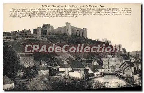 Cartes postales Druyes Yonne Le Chateau vu de la Cave oux Fies