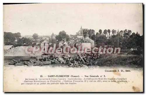 Cartes postales Saint Florentin Yonne Vue Generale