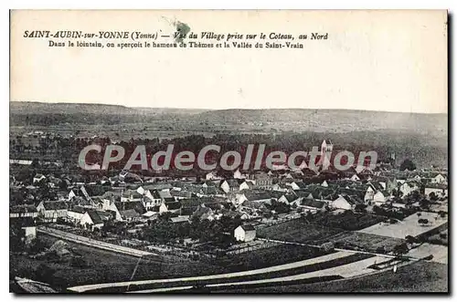 Cartes postales Saint Aubin sur Yonne Yonne Vue du Village prise sur le Coteau