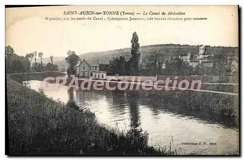 Ansichtskarte AK Saint Aubin sur Yonne Le Canal de direvation