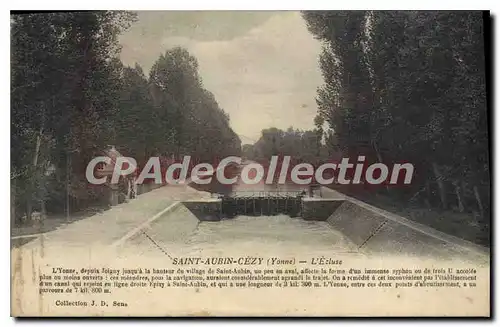 Ansichtskarte AK Saint Aubin Cezy Yonne L'Ecluse