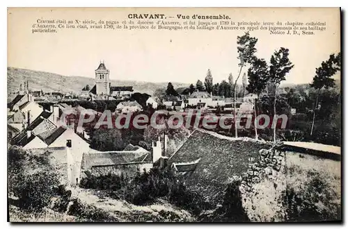 Cartes postales Cravant Vue d'ensemble