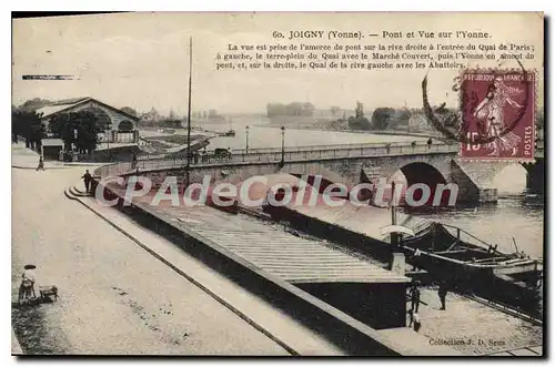 Ansichtskarte AK Joigny Yonne Pont et Vue sur I'Yonne