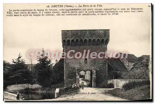 Cartes postales Druyes Yonne La Porte de la Ville