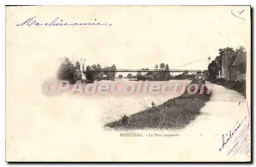 Cartes postales Moneteau Le Pont suspendu