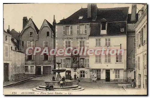 Cartes postales Auxerre Place Saint Nicolas