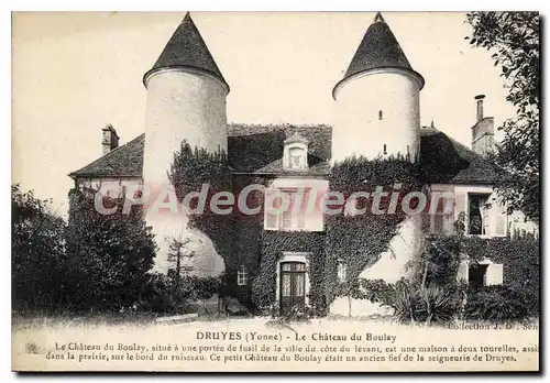 Ansichtskarte AK Druyes Yonne Le chateau du Boulay Le Chateau du Boulay