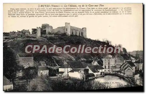 Ansichtskarte AK Druyes Yonne Le Chateau vu de la Cave aux Fees