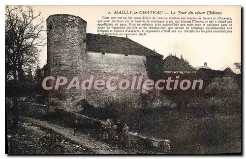 Cartes postales Mailly le Chateau La Tour du vieux Chateau