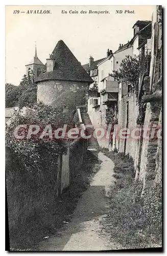 Cartes postales Avallon Un Coin des Remparts