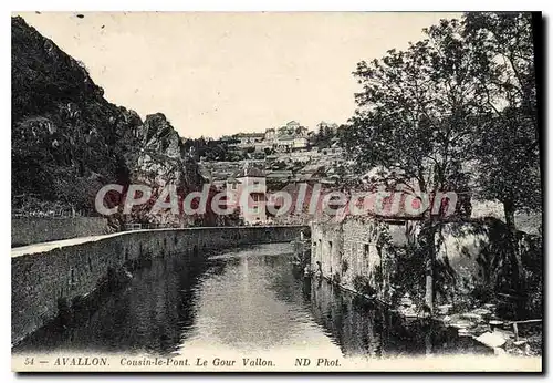 Cartes postales Avallon Cousin le Pont Le Gour Vallon