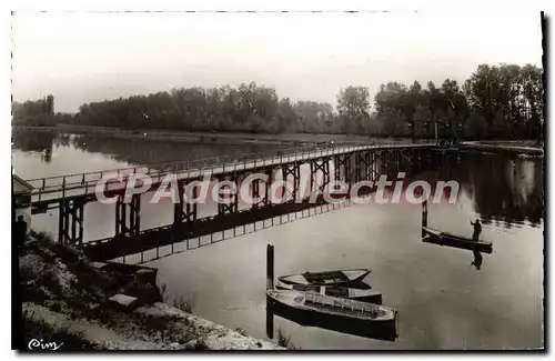 Cartes postales Laroche St Cydroine Yonne Le Pont de bois et le Terraib de camping