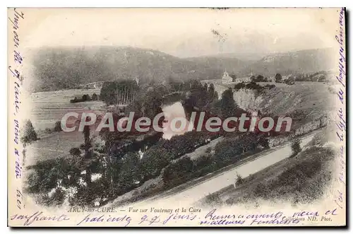 Cartes postales Arcy sur Cure Vue sur Voutenay et la cure