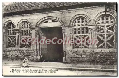 Ansichtskarte AK Environs de St Sauveur en Pulsaye Yonne Moutiers