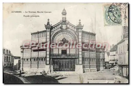 Cartes postales Auxerre Le Nouveau Marche Couvert Facade principale