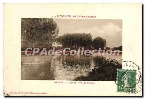 Cartes postales Bassou L'Yonne Pres du barrage