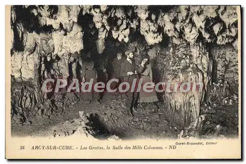 Cartes postales Arcy sur Cure Les Grottes la Salle des Mille Colonnes